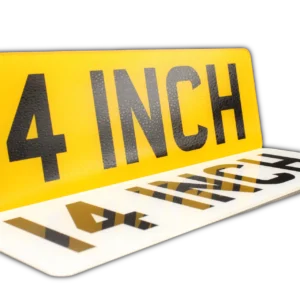 2D pair of 14" number plates