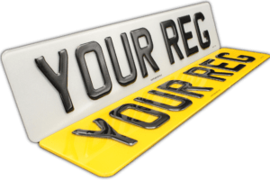 Pair of 3D Gel Number Plates
