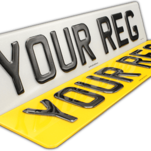 Pair of 3D Gel Number Plates